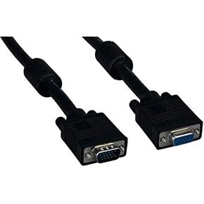SVGA HD15 M/F Monitor Extension Cable with Ferrites (100 Foot (1 Pack))