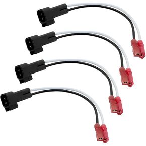 4 PCS Door Speaker Wiring Harness, 72-5600 Audio Speaker Wire Cable Compatible with Ford Focus Mercury Mazda Speakers Adapter Connector Adaptor Plug