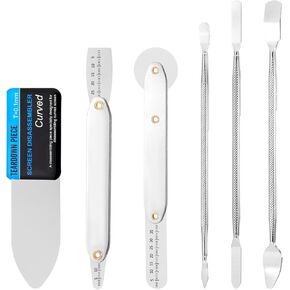 6 Pcs Spudger Pry Tool Kit Metal Spudger Opening Tool for Electronics Repair with Cell Phone Tablet Laptop Computer