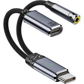 USB C to USB OTG Adapter,2-in-1 USB-C Distributor,100W Fast Charging,Suitable for iPhone 15/15 Pro Max,MacBook Pro Air,Galaxy S24,Pixel 7