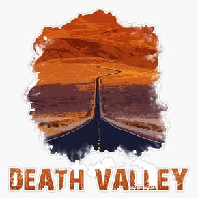 Death Valley Vinyl Secal Wall Lapper Sticker 5in (RDB-USA-STICKERS-0313)
