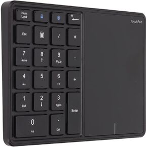 Ebtools 2 في 1 لوحة مفاتيح Numeric Portable ، بطارية 500 مللي أمبير في الساعة ، BT4.2 2.4G للفوز ، iOS ، و OS X (أسود)