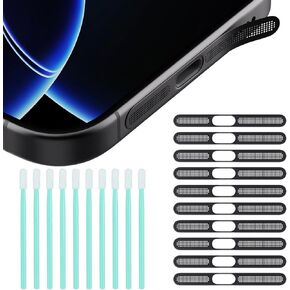 10pcs for iPhone 16 سماعة سماعة سماعة سماعة الأذن شبكة غبار لجهاز iPhone 16/16 Plus/16 Pro/16 Pro Max/iPhone 15 Pro Max Plus anti anti proof proof cover ، Black