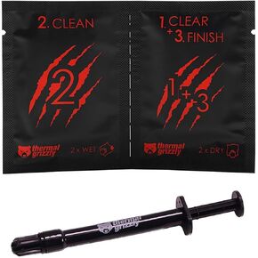 Thermal Grizzly Kryonaut Thermal Paste (2g) and Cleaning Wipes Bundle