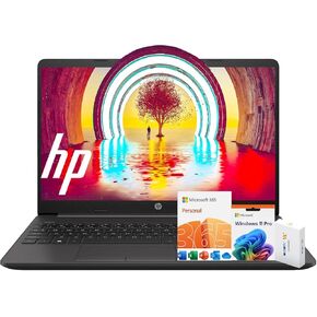 HP 15 Laptop(Include 1 Year Office 365), 16GB RAM, 1TB SSD, 15.6" FHD 1080p IPS Display, AMD Athlon Silver 3050U Processor, Ethernet Port RJ-45, SD Card Reader, Windows 11 Pro, WOWPC Recovery USB