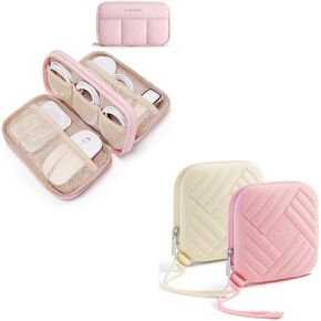 BAGSMART Electronics Organizer + 2 PCS Silicone Organizer Purse