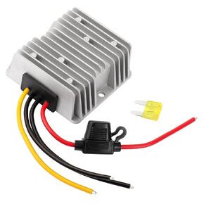 Fuoequl DC-DC 36V/48V Step Down to 12V 20A 240W Converter Regulator Transformer with Safety Fuse for Golf Cart Forklift Car