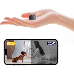 2K HD Hidden Camera - Wireless Mini Spy Camera - Micro WiFi Nanny Cam - Home Security Cameras with Motion Detection and Cloud Storage, App Control