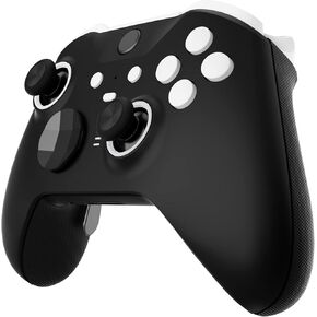 eXtremeRate White Custom Accent Rings + Replacement Buttons for Xbox Elite Wireless Controller Series 2 & Elite Series 2 Core Controller - Controller NOT Included