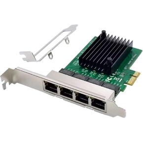 Quad-Port PCIe Gigabit Ethernet Server Adapter 10/100/1000 Mbps Network LAN Card Accessory