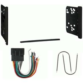 Double DIN Car Stereo Install Kit Compatible with Ford F-250/ F-350/ F-450/ F-550 for 1999, 2000, 2001, 2002, 2003, & 2004 - No Factory Amplified System