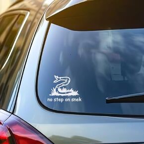 No Step on Snek Vinyl Decal | Funny Gadsden Meme Sticker | Don t Tread on Me Sticker for Car, Laptop, Tumbler | Waterproof Patriotic Decal