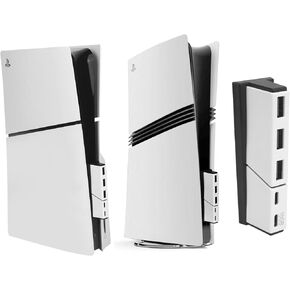 مركز USB لـ PS5 Slim & PS5 Pro USB Extender Extender Hube Extension Hub Extender PlayStation 5 Slim & PlayStation 5 Pro مع 3 منفذ USB + 2 Type C (واحد يصل إلى 10 جيجابت في الثانية)