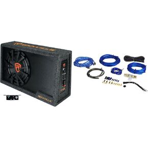 Rockville RVS12A 12" Slim Vented Powered Car Subwoofer Enclosure, 1400 Watts