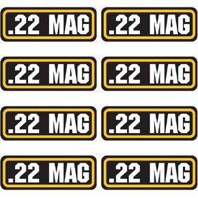 9mm Ammo Box Sticker, (3"x1.06",8 Pack) Vinyl Decals for Ammo Cans Metal, Storage Box, Gun Cases, Bullet Box & Ammo Pouch Labels for Organizing