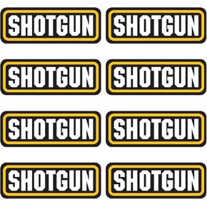 12 GA Ammo Can Stickers (3"x1.06", 8 Pack) Vinyl Sticker for Box, Crate, Gun, Bullet Box & Pouch Labels for Organizing