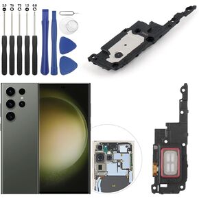 Earpiece Speaker for Samsung Galaxy S23 Ultra Speaker Replacement for Samsung S23 Ultra S918U S918B Speaker Replacement Light Proximity Sensor Earphone Speaker Assembly with Tools