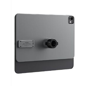 KUXIU Magnetic Wireless Charging Panle for iPad Pro 13'' M4 [2024] Only, Aluminum Alloy Panle for 17mm Ball Head with 2M USB-C Cable, Wirder Compatibility Various Tablet Mount [Arm/Stand Not Included]
