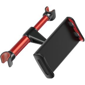 Car Headrest Mount, Adjustable 360 Rotating Tablet Holder for 5.3"-10.2" Devices, Universal Car Backseat Phone Mount for Kids, Compatible with iPhone Pro Max, Galaxy Tabs (Black)