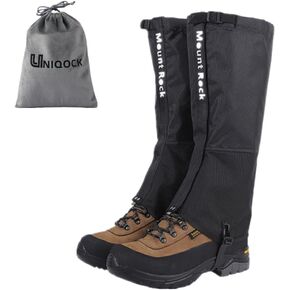 Leg Gaiters for Hiking Boots,900D Waterproof Hunting Hiking Gaiters Adjustable Snow Boot Gaiters for Climbing, Dirt-Proof Ripstop Shoe Gaiters for Men Women,Durable Snake Gaiters