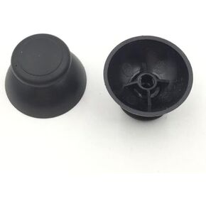 3pcs حزمة التناظرية غطاء عصا الإبهام تغطية قبعة نينتندو wii u pro wii u gamepad (أسود)