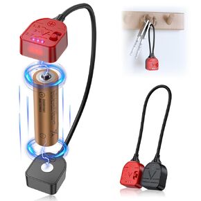 JJC Magnetic Battery Tester for AA AAA LR44 LR41 18650 14500 16340 C CR2032 CR2025 CR1632 CR1616 CR123A D, Universal Battery Checker for 1.5V 3V and 3.7V Button Cell Batteries Household Batteries