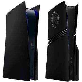 Black Faceplate for PS5 Disc Edition + Faceplate for PS5 Pro Disc Edition