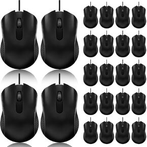 36 Pack Wired Mouse Bulk Computer Mouse Wired with Ergonomic Design Computer Mice Plug and Play USB for Students, Teachers Multi Device Compatibility for Classroom, Home, Office, Remote Work(36)