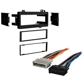 Harmony Audio Compatible with Dodge Ram Pickup 1984 1985 1986 1987 19888 1989 1990 1991 1992 1993 1994 1995 1996 1997 1998 1999 2000 2001 Single DIN Stereo Harness Radio Install Dash Kit Package