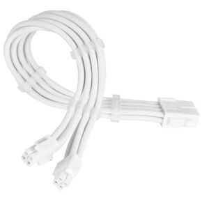 300 mm PP07E EPS 8 Pin Super Flexible PSU Extension Cable White