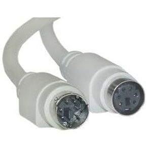 PS/2 Extension Cable, Keyboard/Mouse, PS/2 Male to PS/2 Female, MiniDin6 Male to MiniDin6 Female, 6 Conductor, Straight, 50 Foot