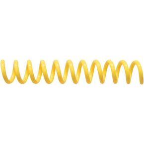 Spiral Coil Binding Spines 8mm x 381mm (5/16 x 15-inch) 4:1 [pk of 100] binds Legal Size, Color: Yellow (PMS 108 C)