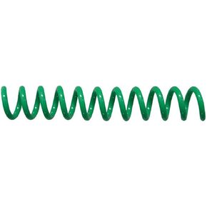 Spiral Coil Binding Spines 8mm x 381mm (5/16 x 15-inch) 4:1 [pk of 100] binds Legal Size, Color: Green (PMS 340 C)