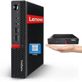 Lenovo ThinkCentre Mini Desktop Computer| 16GB RAM, 256GB SSD| AMD Dual-Core Processor| Dual-Display Support| Wi-Fi, Bluetooth, USB, RJ-45| Windows 11 Pro| for All-Around Use