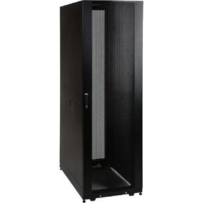 Tripp Lite 42U Standard-Depth Server Rack Enclosure Cabinet with doors & side panels, 3000-lb. capacity, Black (SR42UB)