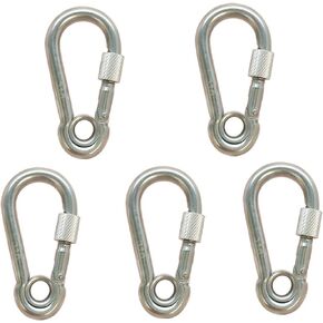 250 رطل الغطاء 5 PC 1/4 '' البحرية الفولاذ المقاوم للصدأ الصلب الربيع خطاف مع العيينة والمسمار