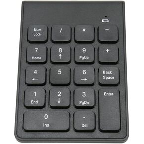 18 Keys Number Numpad Wireless Numeric Keypad Numeric Keypad 2.4g Wireless Numeric Keypad Chocolate Keys Plug And Play 18 Keys Number Numpad for Bank Accountant