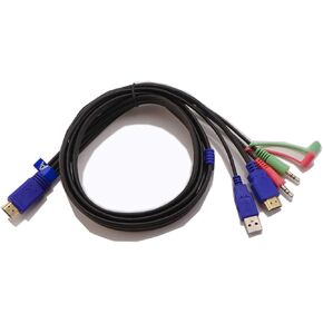 CKL HDMI KVM Cable A 5 Feet (1.5 Meters) Dedicated HDMI Dual Monitor KVM Switches for Customer Who Needs Cable