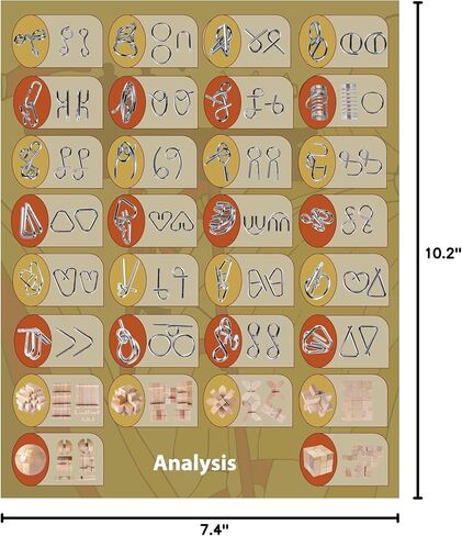 RLYLF 30pcs Brain Teaser Puzzles Game for Adults Teens and Kids in Saudi Arabia