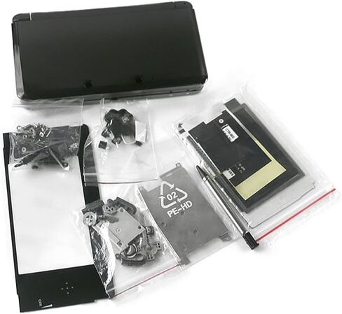 استبدال مجموعة الإسكان مجموعة كاملة لغطاء حالة Nintendo 3DS (أسود) in Kuwait