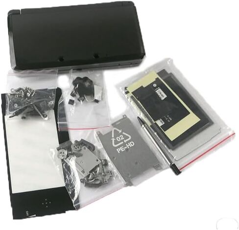 Replacement Full Set Housing Shell for Nintendo 3DS Case Cover (Black) in Kuwait