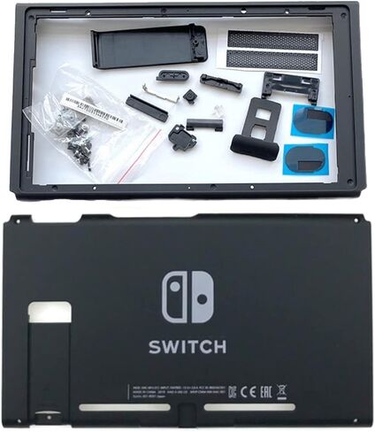 قذيفة الإسكان الكاملة مع حالة لوحة خلفية واستبدال الإطار الأوسط لـ Nintendo Switch 2019 2020 وضع HAC-001 (-01) فقط in Saudi Arabia