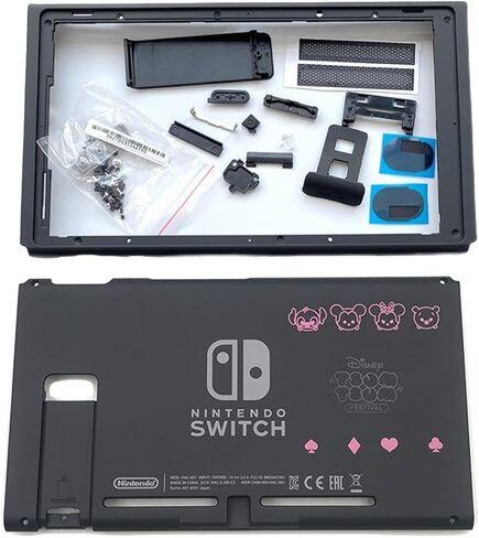 قذيفة الإسكان الكاملة مع حالة لوحة خلفية واستبدال الإطار الأوسط لـ Nintendo Switch 2019 2020 وضع HAC-001 (-01) فقط in Saudi Arabia