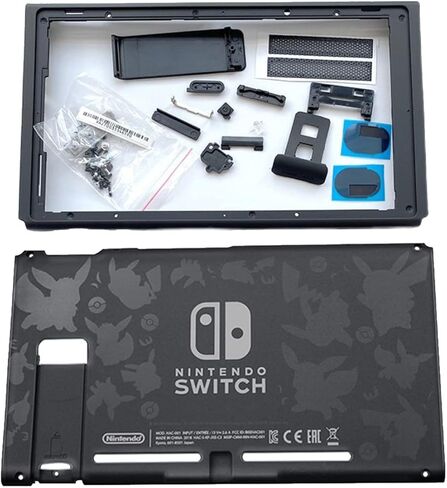 قذيفة الإسكان الكاملة مع حالة لوحة خلفية واستبدال الإطار الأوسط لـ Nintendo Switch 2019 2020 وضع HAC-001 (-01) فقط in Saudi Arabia