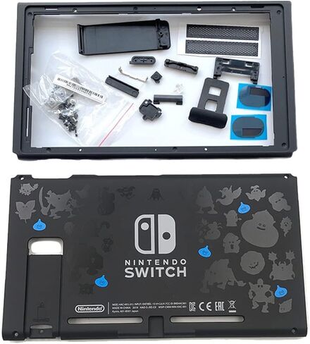 قذيفة الإسكان الكاملة مع حالة لوحة خلفية واستبدال الإطار الأوسط لـ Nintendo Switch 2019 2020 وضع HAC-001 (-01) فقط in Saudi Arabia