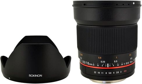 روكينون عدسة 16M-E 16 ملم f/2.0 زاوية ثابتة واسعة شبه كروية لسوني E-Mount in Saudi Arabia