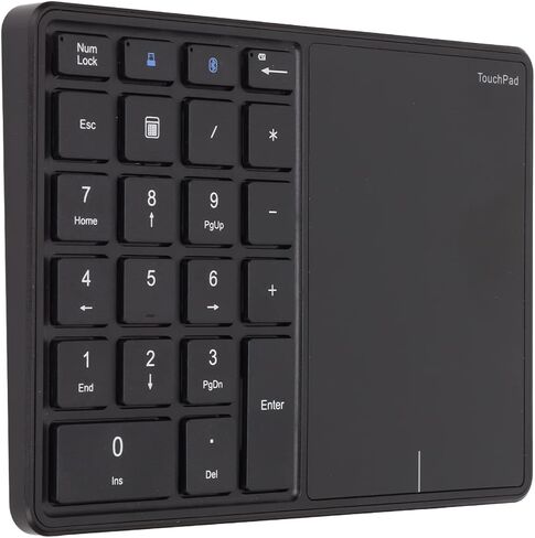 Ebtools 2 في 1 لوحة مفاتيح Numeric Portable ، بطارية 500 مللي أمبير في الساعة ، BT4.2 2.4G للفوز ، iOS ، و OS X (أسود) in Kuwait