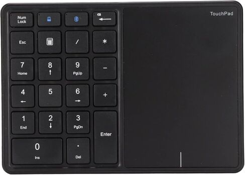 Ebtools 2 في 1 لوحة مفاتيح Numeric Portable ، بطارية 500 مللي أمبير في الساعة ، BT4.2 2.4G للفوز ، iOS ، و OS X (أسود) in Kuwait