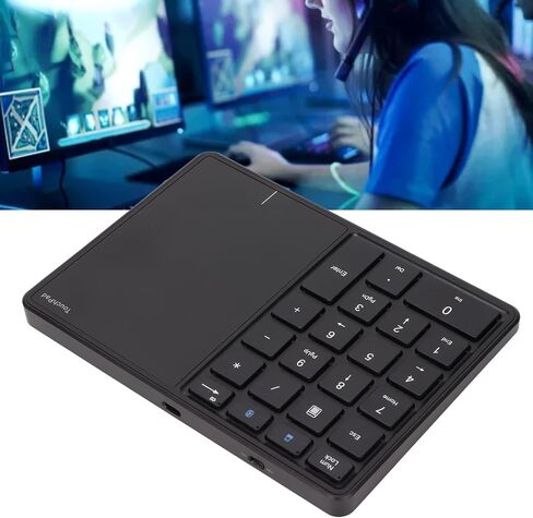 Ebtools 2 في 1 لوحة مفاتيح Numeric Portable ، بطارية 500 مللي أمبير في الساعة ، BT4.2 2.4G للفوز ، iOS ، و OS X (أسود) in Kuwait