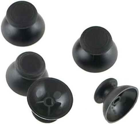 3pcs Pack Analog Joystick Thumb Stick Cap Cover for Nintendo WII U Pro Wii U Gamepad (Black) in Saudi Arabia